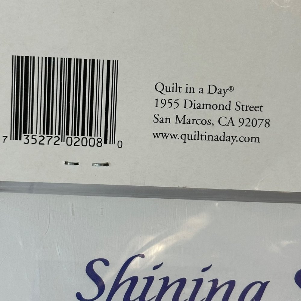 Vintage 1999 New Sealed Shining Stars Quilt In A Day by Patricia Knoechel READ - Picture 3 of 6
